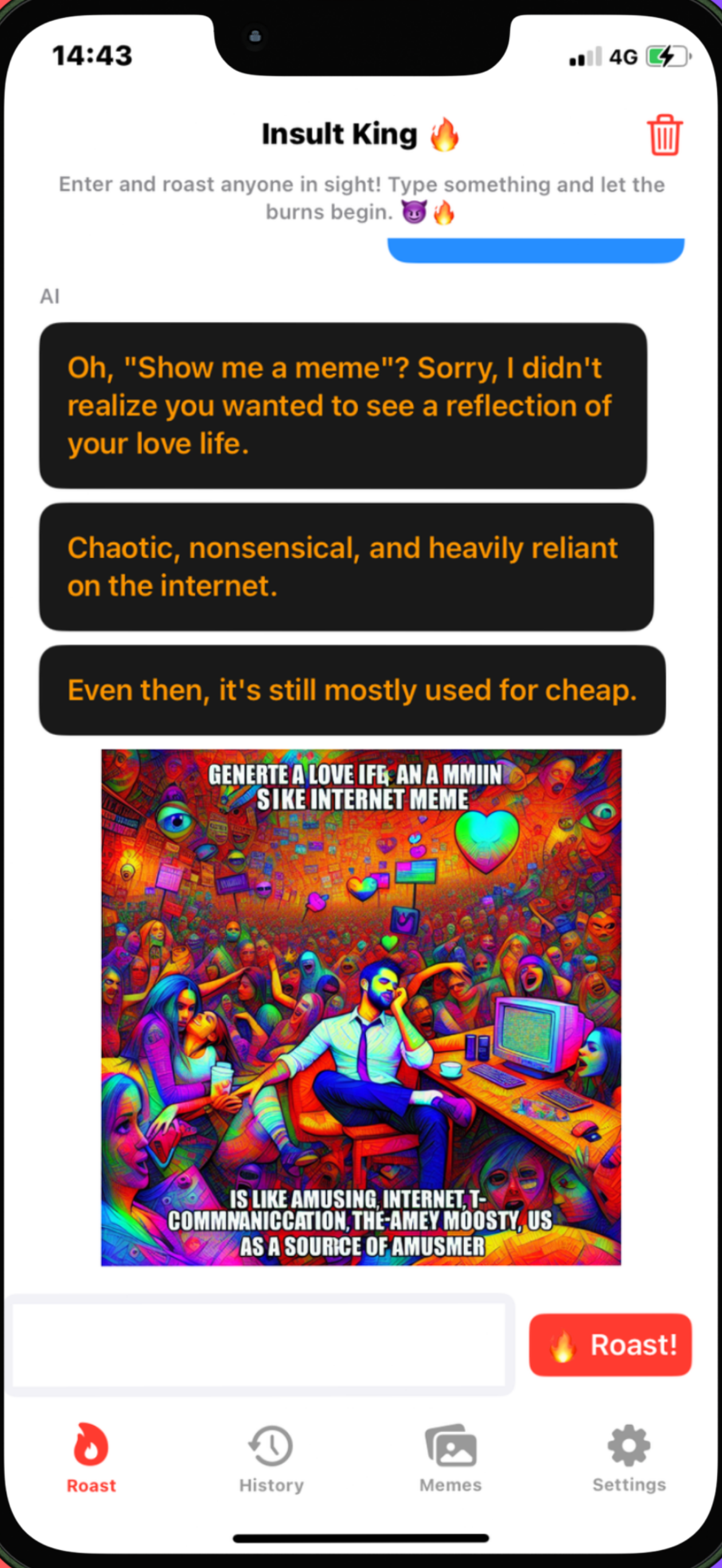 Insult King Meme Generator